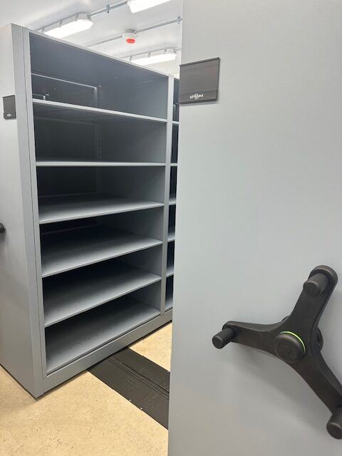 high-density mobile storage, storage solutions, records room