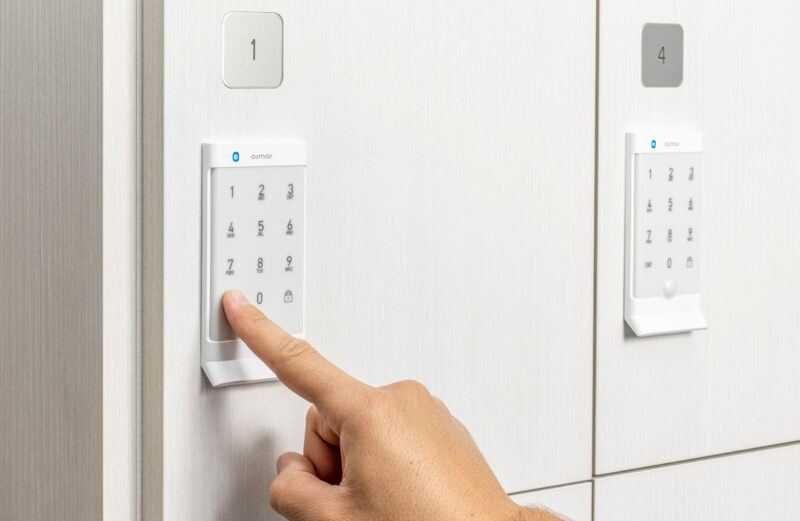 smart-lock, smart locker, secure storage, flexible storage