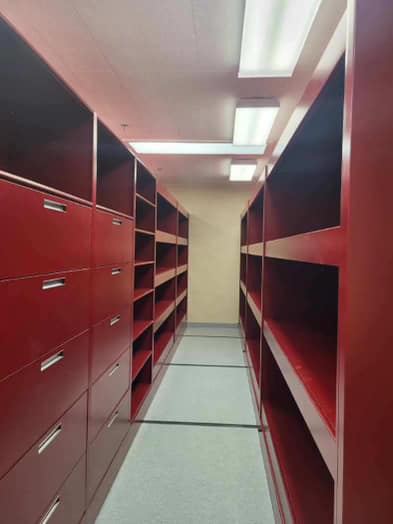 high-density mobile shelving