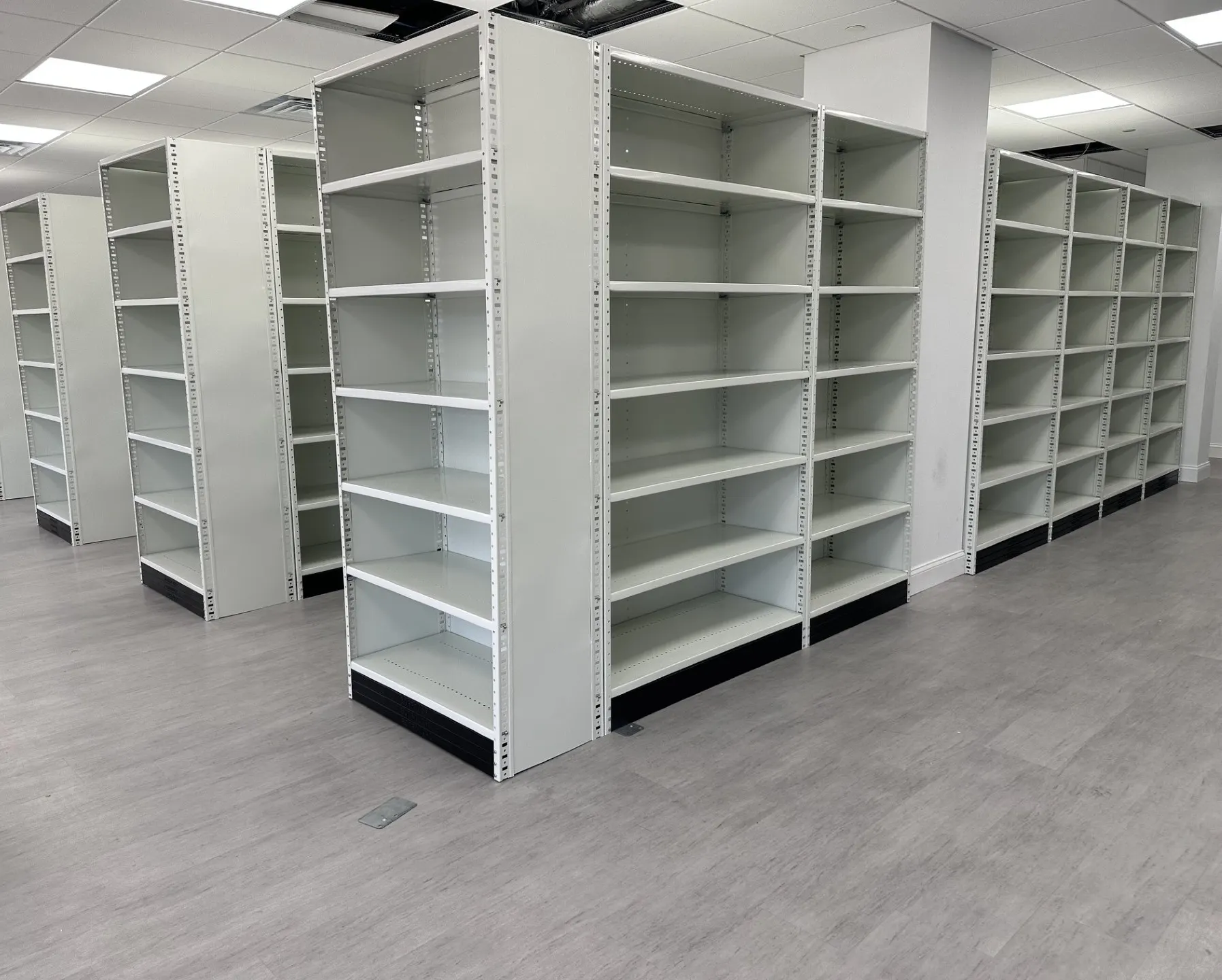 box edge, static shelving, summer storage shutdown