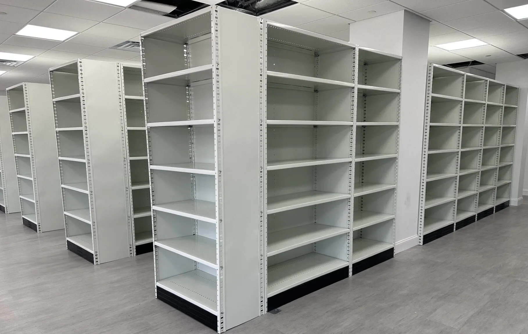box edge, static shelving, storage procurement